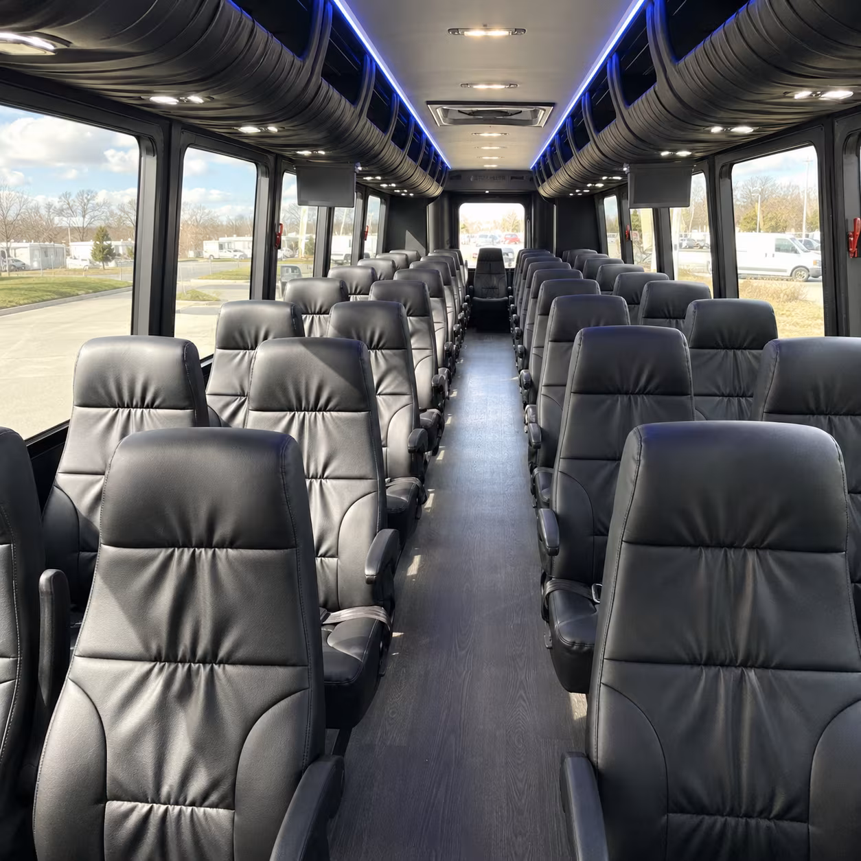 25 passenger minibus interior
