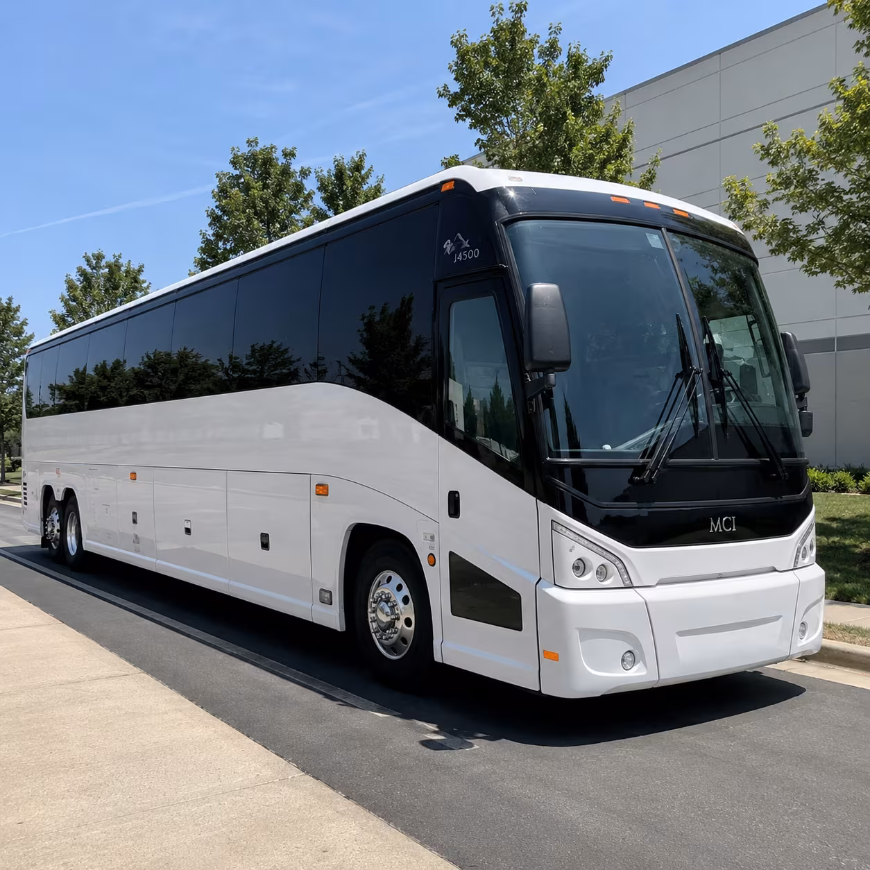 boise charter bus services exterior